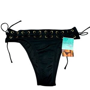 Siren By Seven, NWT, ‘till Midnight Little Black Bikini Bottoms